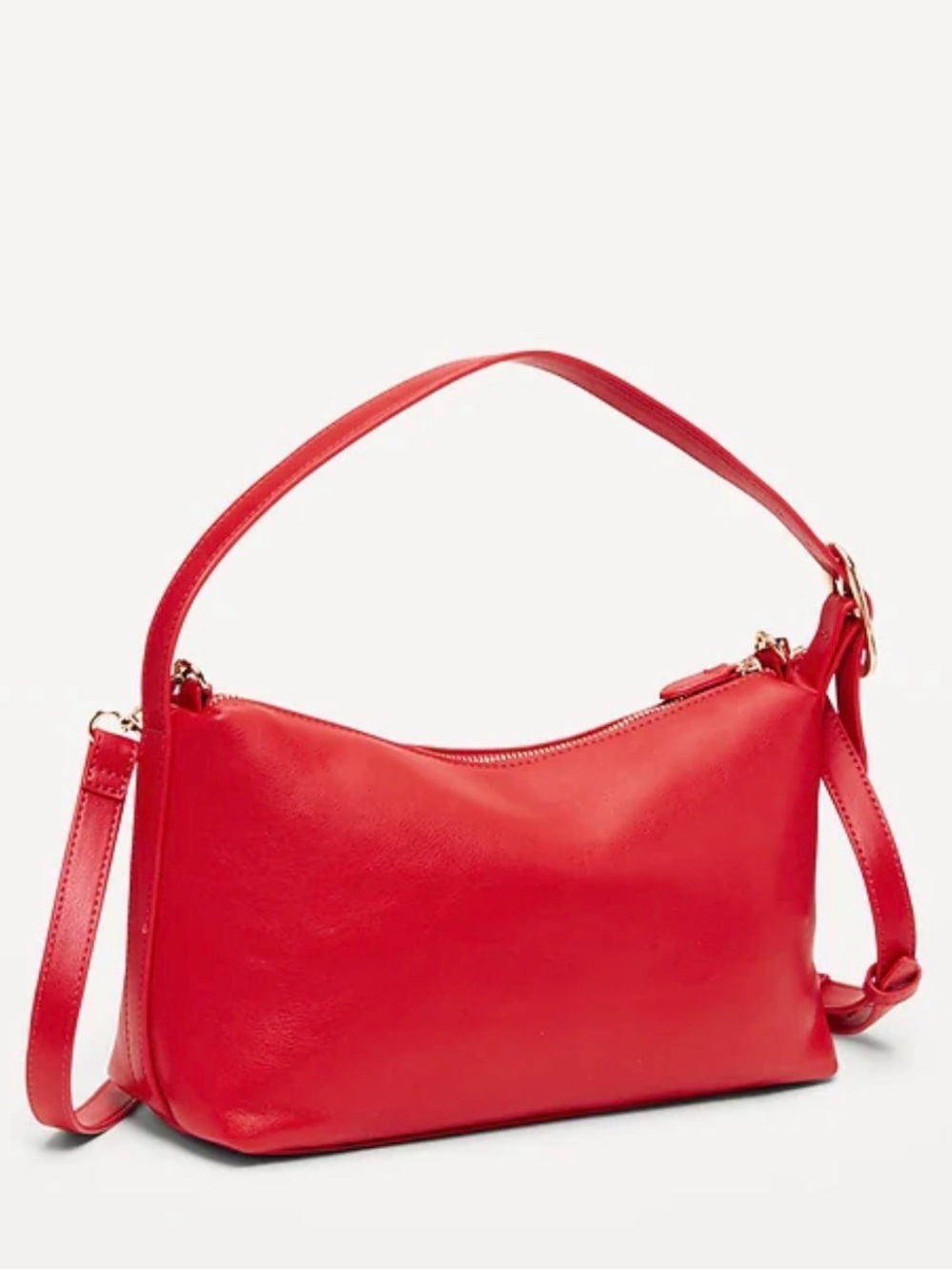 Old Navy Red Crossbody with Gold-Tone Hardware